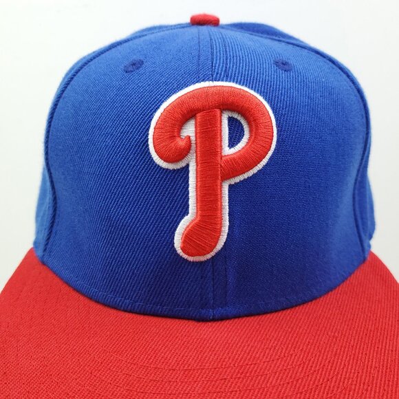 Philadelphia Phillies Fitted Hat New Era 59Fifty MLB Baseball Cap Size 7 5/8 - Picture 8 of 11